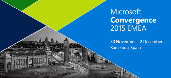 Microsoft Convergence 2015 EMAE