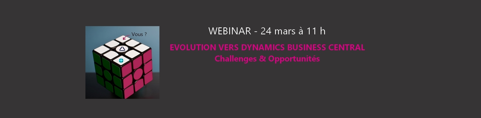 Webinar COSMO CONSULT le 24 mars 2020 : Evolution vers Dynamics Business Central, Challenges & Opportunités
